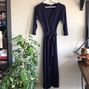 Navy Wrap Dress ASOS